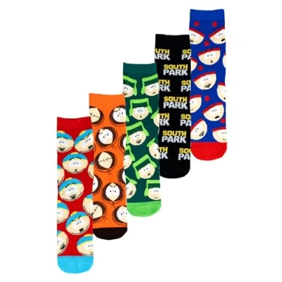 Afbeelding van United Labels South Park Sokken voor heren, sneakerkousen, 40 45 (verpakking van 5 stuks), Meerkleurig, EU