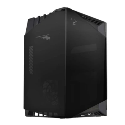 Afbeelding van SilverStone SST LD03B Lucid Mini Tower ITX computerbehuizing, geluidsarme prestaties bij hoge luchtstroom, 3x getint, gehard glas