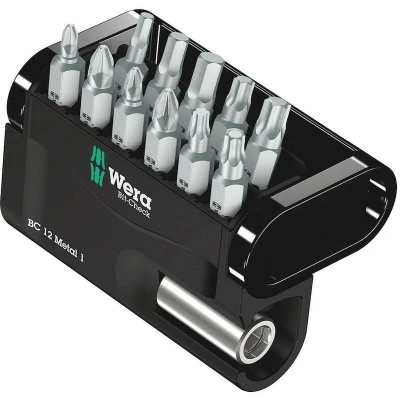 Afbeelding van Wera 12 delige bit check metal 1 bitset