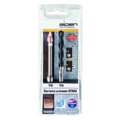 Afbeelding van Alpen Keramo extreme ATM2 300102100 Glas en keramiekborenset 2 delig 10 mm 1/4 (6.3 mm), Cilinderschacht 1 set(s)