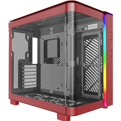 Afbeelding van Montech KING 95 Midi Tower Tempered Glass ARGB Rood