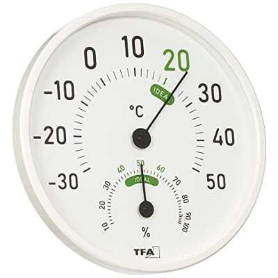 Afbeelding van TFA Dostmann Thermo en hygrometer Wit