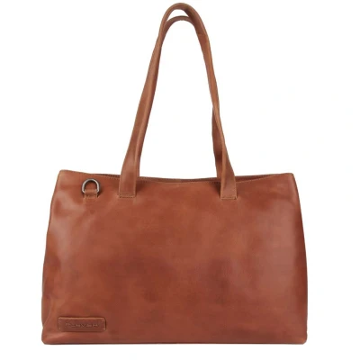Afbeelding van Plevier Jura Dames Laptoptas 15.6&#039;&#039; cognac