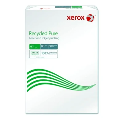 Afbeelding van Xerox 003R98105 gerecycled pure milieu /printerpapier, DIN A3, 80 g/m2, 500 vellen, wit