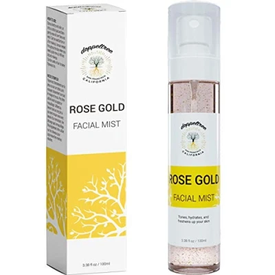 Afbeelding van Hydraterende gezichtsspray rozenwater mist toner Gezichtstoner met aloë vera, rozenbottelzaadolie, toverhazelaar Geformuleerd in San Francisco