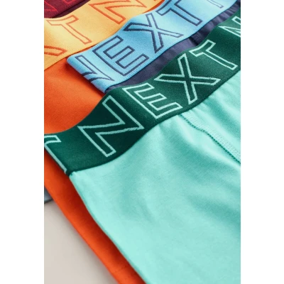 Afbeelding van Next Onderbroek blauw / lichtblauw limoen olijfgroen donkeroranje rood zwart