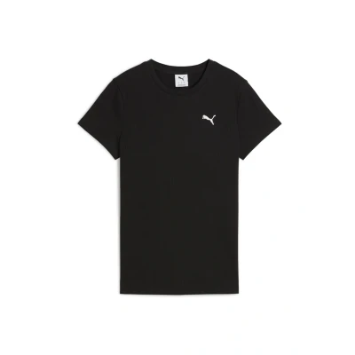 Afbeelding van Puma Tshirt basic, Dames, Maat: Large, Black