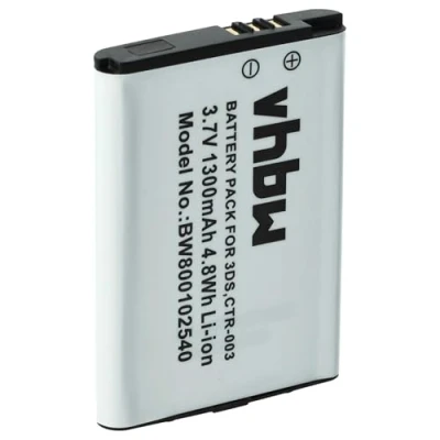 Afbeelding van Accu CTR 003 voor Nintendo New 2DS, 3DS en Wii U Pro controller 1300 mAh VHBW