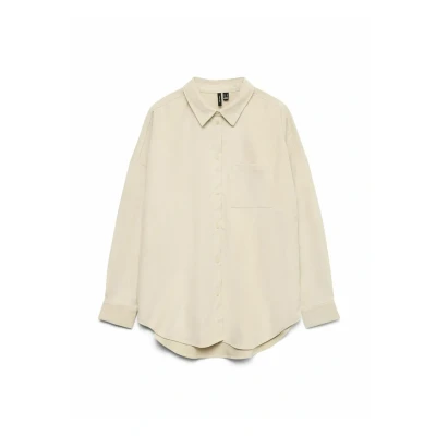Afbeelding van Vero Moda Overhemdblouse VMSANNE COURDEROY LS SHIRT WVN GA NOOS