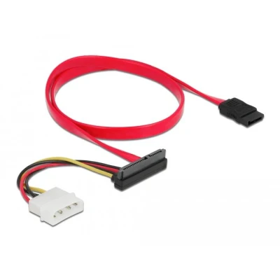 Afbeelding van Delock Kabel SATA 6 Gb/s 7 Pin Buchse + Molex 4 Strom Stecker &gt; SA