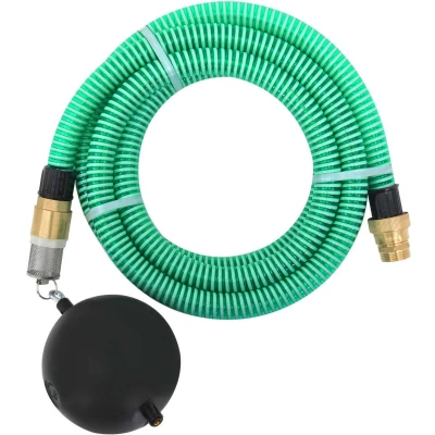 Afbeelding van vidaXL Zuigslang met messing koppelingen 1,1&#039;&#039; 3 m PVC groen