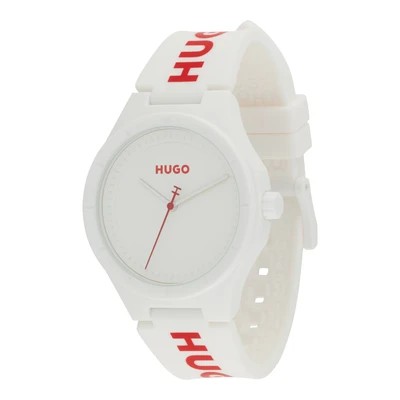 Afbeelding van HUGO LIT FOR HIM Horloge, Heren, Maat: One Size, White