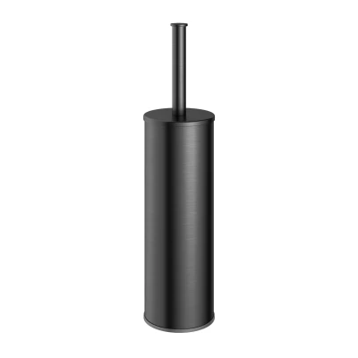 Afbeelding van HotBath Gal WC borstelgarnituur Vrijstaand Geborsteld Gunmetal PVD CBA12BGP