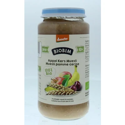 Afbeelding van Biobim Muesli Appel Kers 10+ Maanden Demeter Bio, 250 gram