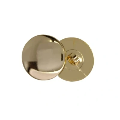 Afbeelding van BOTIBOTON 25 gouden knopen en zilverkleurige knopen, plat glanzend, 5 maten, naai accessoires, voor mantels Amerikanen, gemaakt verzonden in Spanje (goud, 20 mm)