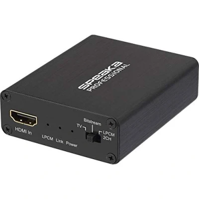 Afbeelding van SpeaKa Professional Audio Extractor SP AE H/TC 04v2 [HDMI HDMI, Toslink, Jackplug, Cinch] 3840 x 2160 Pixel