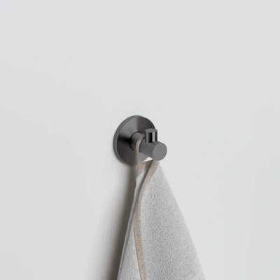 Afbeelding van Clou Kaldur handdoekhaak gunmetal geborsteld