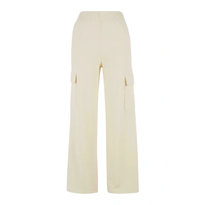 Afbeelding van Urban Classics Baggy Terry Cargobroek, Dames, Maat: 3XL, Whitesand