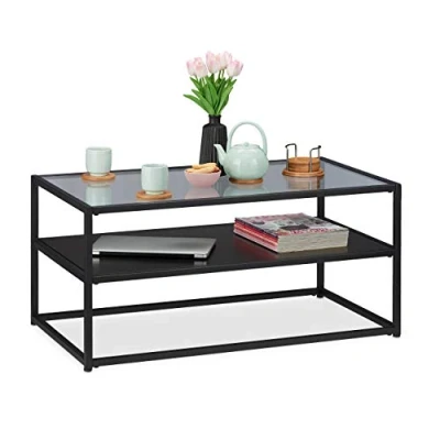 Afbeelding van Relaxdays, Salontafel, Salontafel (90 x 50 42 cm)