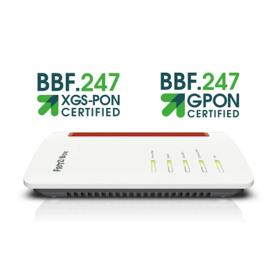 Afbeelding van AVM FRITZ!Box 5530 (WITH SFP XGSPON) draadloze router Gigabit Ethernet Dual band Wit