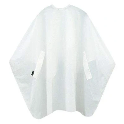 Afbeelding van Trend Design Kapmantel Classic button wit 135x150cm Haibu by Kapperskorting.com