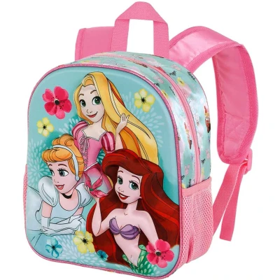 Afbeelding van Disney Princess Small 3D rugzak, 26 x 31 cm, inhoud 8,5 l, Blauw Schattig, Eén maat, Kleine Rugzak Schattig