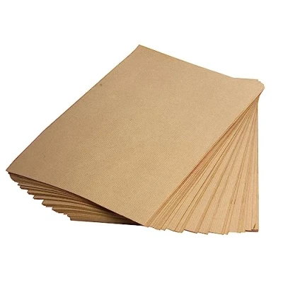 Afbeelding van Clairefontaine Ref 396005C Kraftpapier (50 vellen) A3 (420 x 297mm) formaat natuurlijk bruin, gladde zijde en geribbelde zijde, 90gsm papier, zuurvrij, pH neutraal