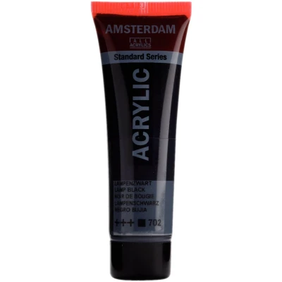 Afbeelding van Acrylverf 702 Lampenzwart Amsterdam 20 ml