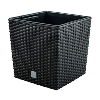 Afbeelding van Prosper Plast DRTS170L S433 17 x cm Rato Low Flowerpot Antraciet 2 delige set (met inzetpot)