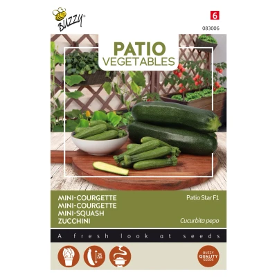 Afbeelding van Patio Veggies, Mini Courgette Star F1