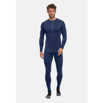 Afbeelding van FALKE Heren basislaag Shirt Warm Ronde Hals M L/S SH Functioneel materiaal Sneldrogend 1 stuk, Blauw (Space Blue 6116) Nieuw Milieuvriendelijk, S