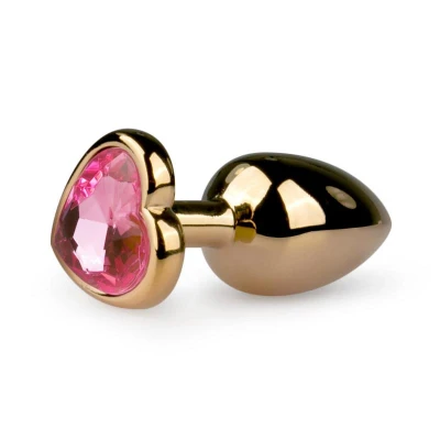 Afbeelding van Kleine Buttplug Met Hart Goud/Roze