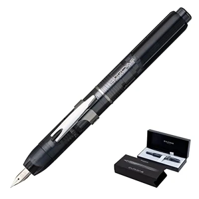 Afbeelding van Platinum Curidas Graphite Smoke vulpen M intrekbare