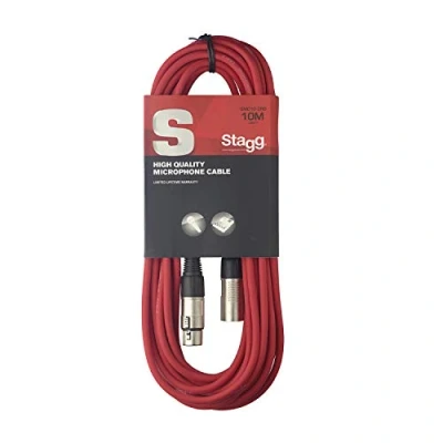 Afbeelding van Stagg SMC10 CRD 10 m XLR naar microfoonkabel rood