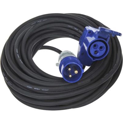 Afbeelding van Pro Plus CEE Verlengkabel 10 meter 3 x 1.5 mm2 met Haakse Contrastekker en Schuko Stopcontact