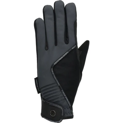 Afbeelding van Qhp Handschoenen Tromso Zwart grijs