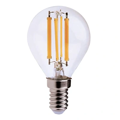 Afbeelding van LED gloeidraadlamp, Mini bolvormig P45, 6W / 806lm, E14 fitting, 4000K