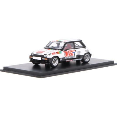 Afbeelding van Renault 5 Turbo Spark Modelauto 1:43 1984 Jan Lammers Motorsport CBS Electronics S6156