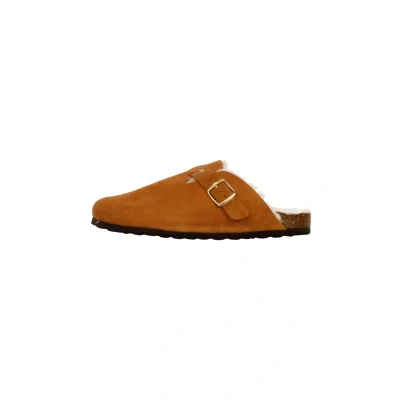 Afbeelding van Divine Factory Pantoffels, Dames, Maat: 41, Camel Schoenen