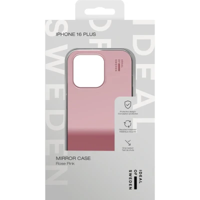 Afbeelding van iDeal Of Sweden Mirror Case geschikt voor iPhone 16 Plus Rose Pink