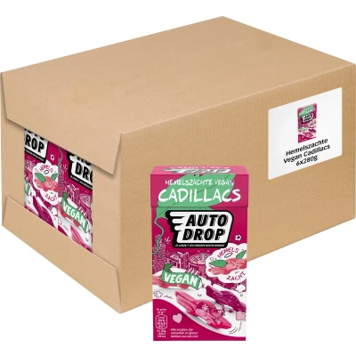 Afbeelding van Autodrop Snoep Hemelszachte Vegan Cadillacs 6 doosjes 280 gram