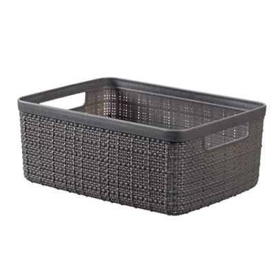 Afbeelding van Curver Opbergmand Jute Look 5L Donkergrijs