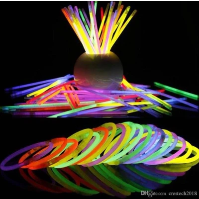 Afbeelding van XL Glow In The Dark Sticks 100 Premium Mixed armbanden Breaklights Glowsticks Stuks Party Carnaval Breekstaafjes breeklichtjes