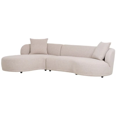 Afbeelding van House Nordic Kingston Natural 2 Zits + Chaise Lounge Links