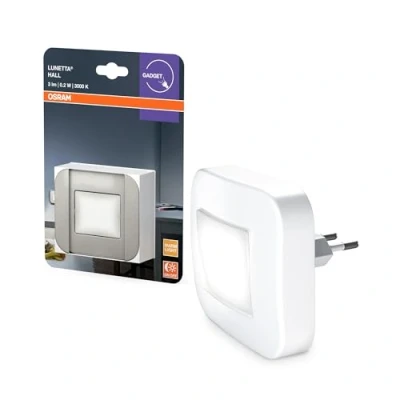 Afbeelding van OSRAM nachtlampje met kantelfunctie, daglichtsensor, 3000K, 3lm, 0,2W, plug and play, wit, voor kinderkamers en woonruimtes