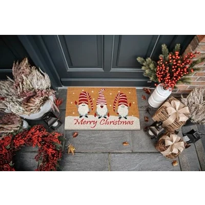 Afbeelding van HANSE Home Mat Kokos Gnomes Merry Christmas