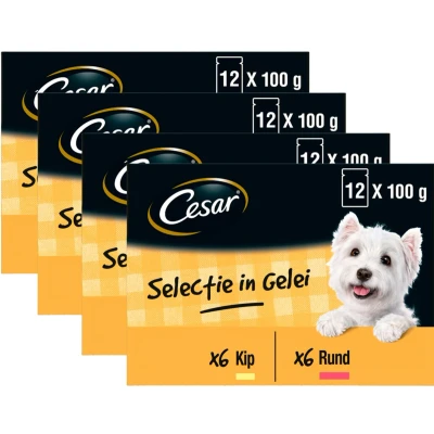 Afbeelding van 4x Cesar Maaltijdzakjes in Gelei 12 x 100 gr