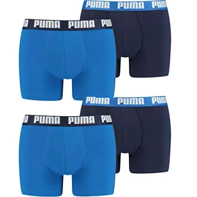 Afbeelding van PUMA Basic boxershorts voor heren, verpakking van 6 stuks, New True Blue/True Blue, M