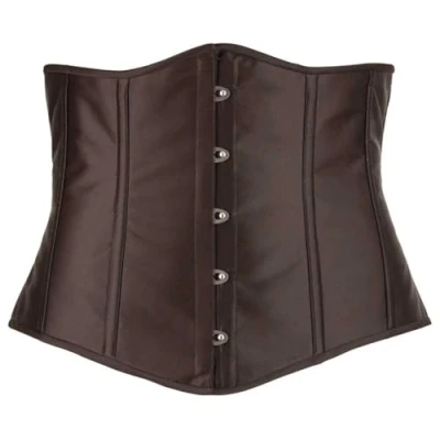 Afbeelding van Cottelli Plus Size Sexy Taille Korset met Verticale Staven en Veter Sluiting Maat 4XL Zwart