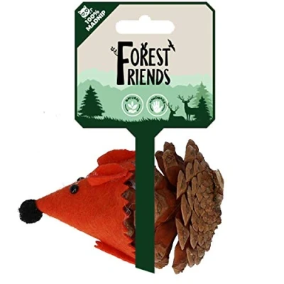 Afbeelding van Forest Friends Mouse Orange Kattenspeeltje met Madnip Kattenspeelgoed Kattenkruid Kattenspeeltjes 8 cm